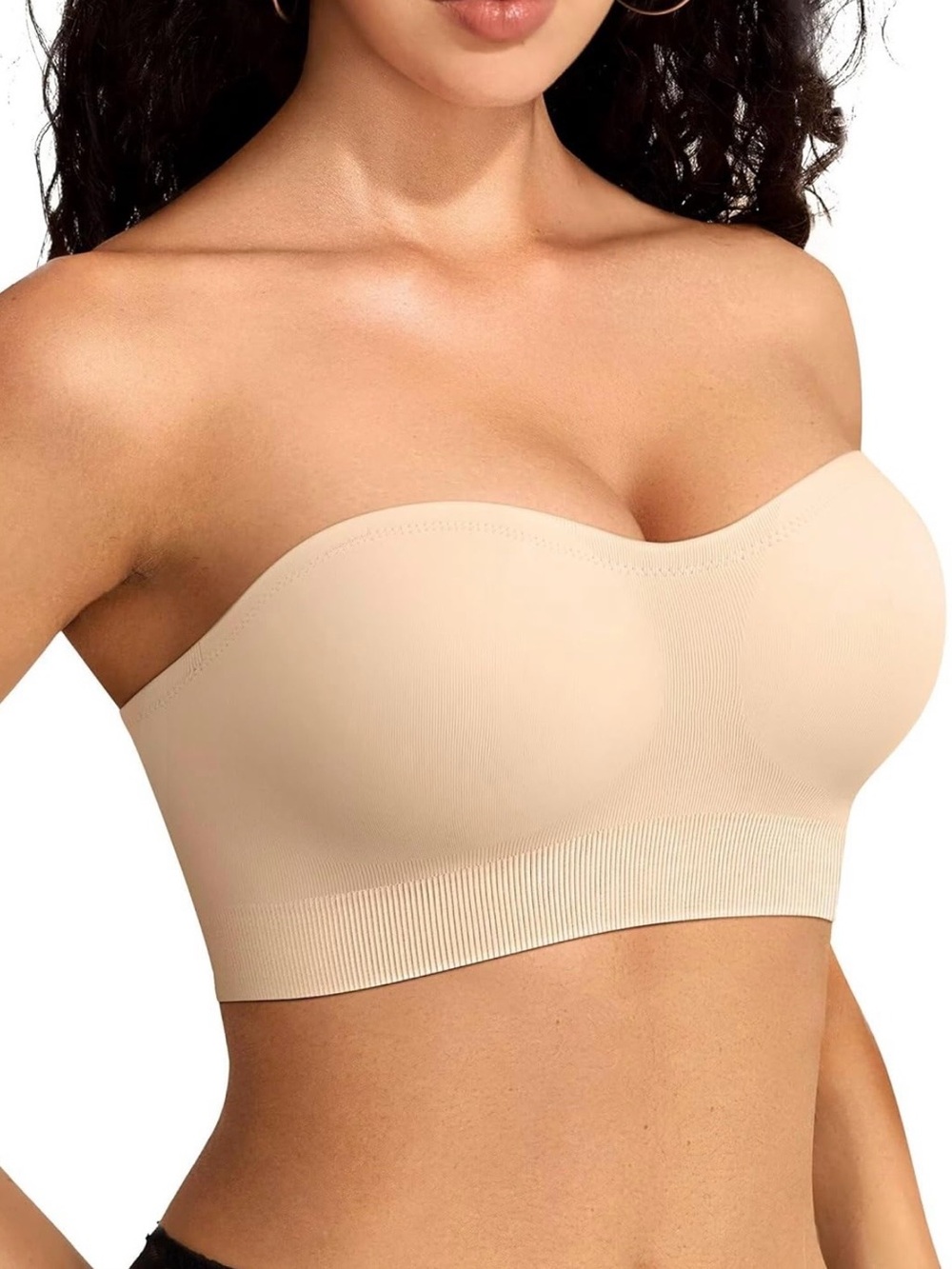 NWT VertVie Wireless Strapless Bandeau Bra - M